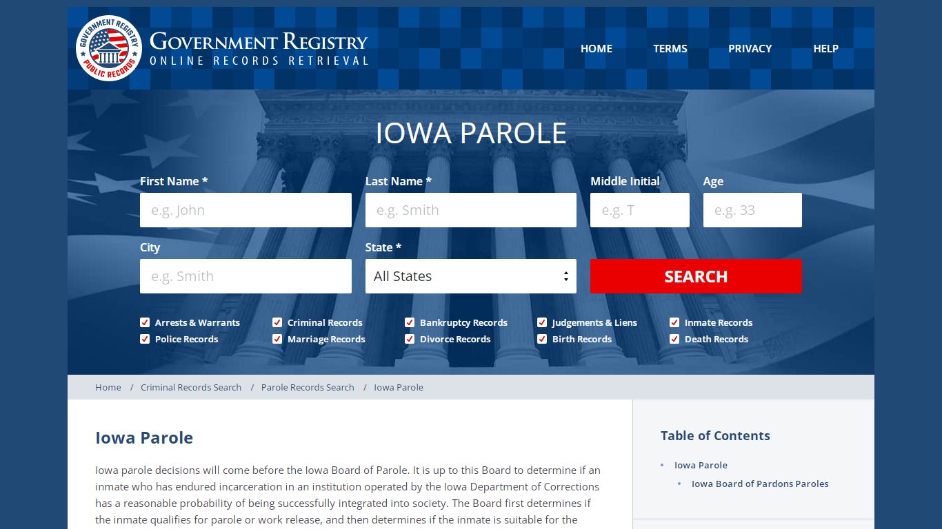 Iowa Parole | Iowa Department Of Parole ...